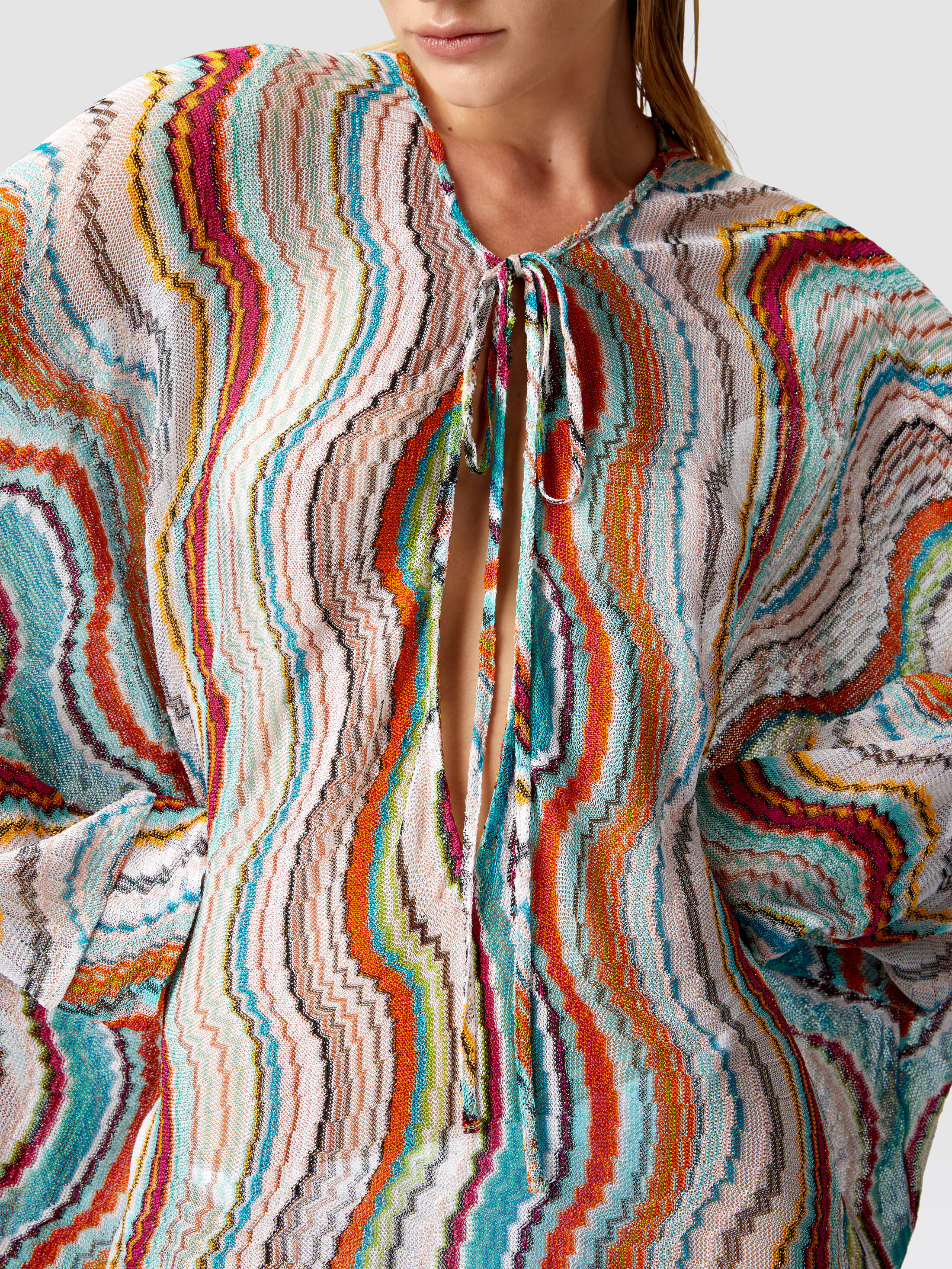 Caftano onde multicolor
