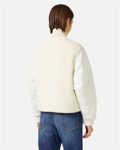 Bomber in maglia reversibile