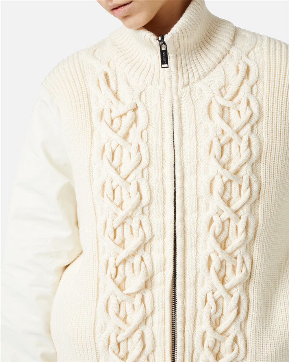 Bomber in maglia reversibile