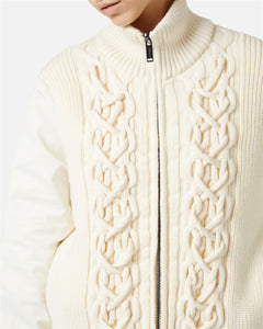 Bomber in maglia reversibile