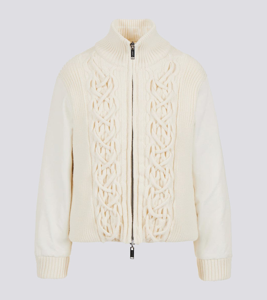 Bomber in maglia reversibile