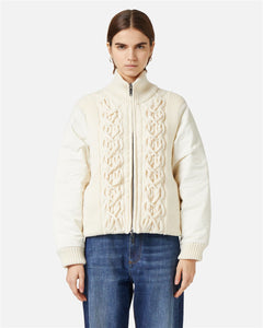 Bomber in maglia reversibile