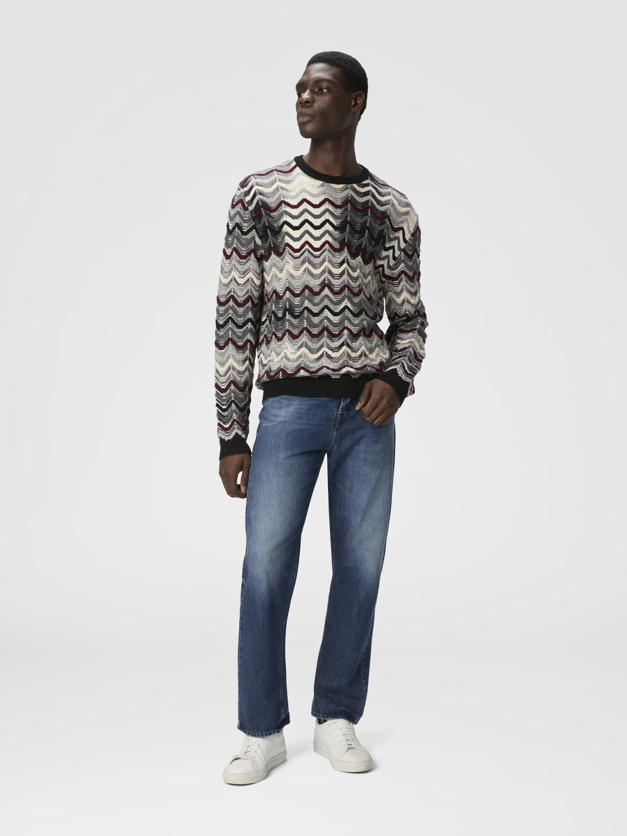 Maglia zigzag geometrico