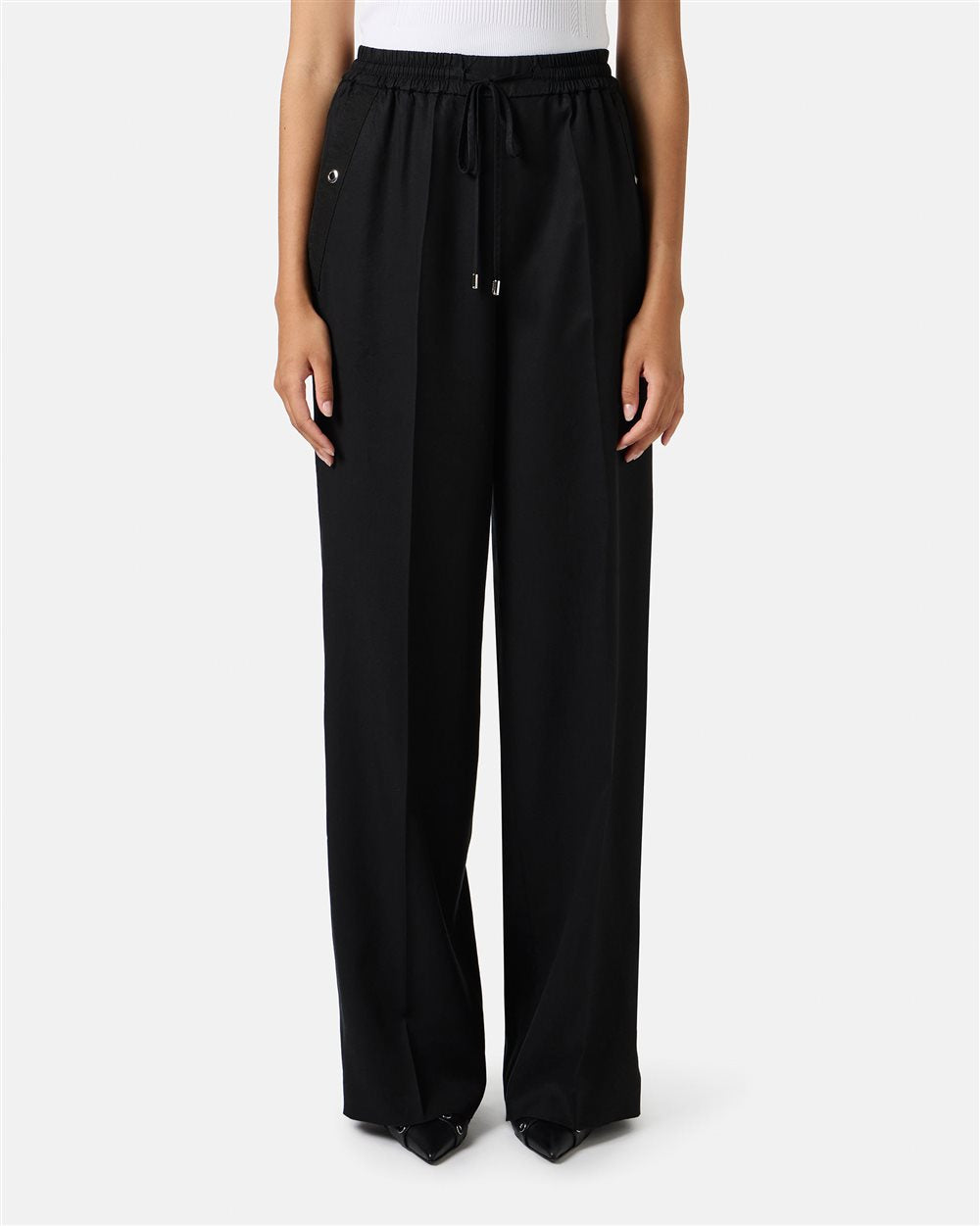 Pantalone jogger in tencel